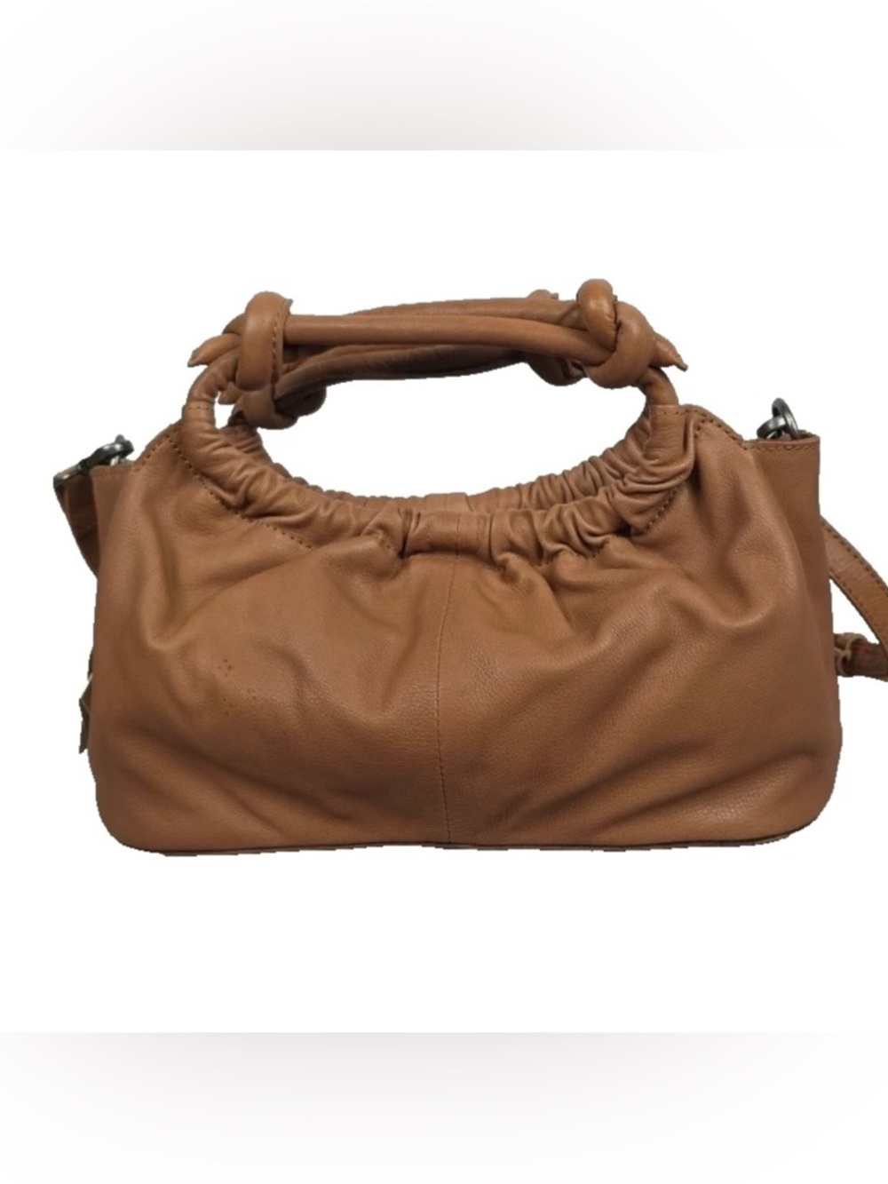 Free People Head Over Heels Bag Latte Leather Crossbody NWT